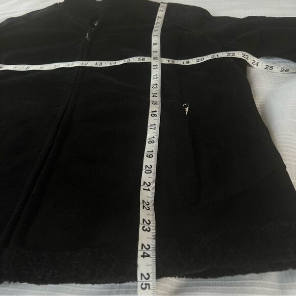 Green Tea Woman Black High Pile Fleece Fur Zipper Long Sleeve Teddy Jacket XL - Picture 11 of 11